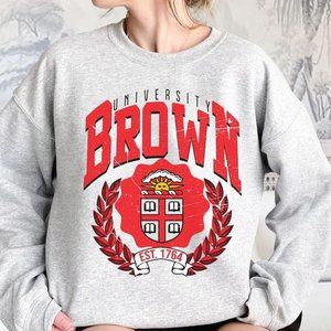 Brown University Sweatshirt Vintage Style Brown University Shirt